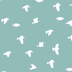 Flock Silhouette in Pool