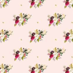 Large Woodland Bouquet in Pale Peach