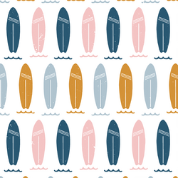 Surfboard Stripes in Sunset
