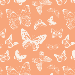 Butterflies in Peach