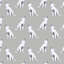 Little Arctic Wolf in Pebble