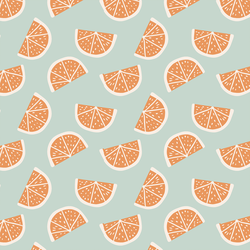 Boho Grapefruit in Aqua
