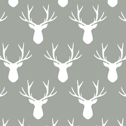 Stag Silhouette in Sage