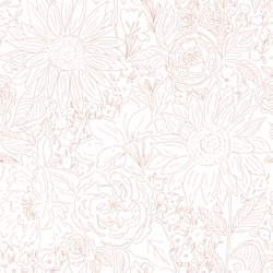Paperie in Dark Pink Sand on White