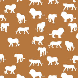 Lion Silhouette in Ginger