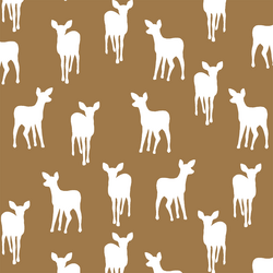 Fawn Silhouette in Ochre