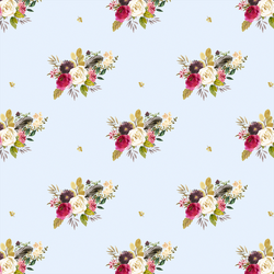 Large Woodland Bouquet in Soft Blue