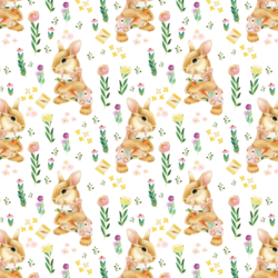 Little Bunny Girl in Spring