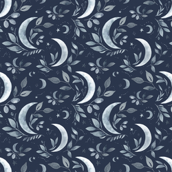 Luna Floral in Midnight Navy
