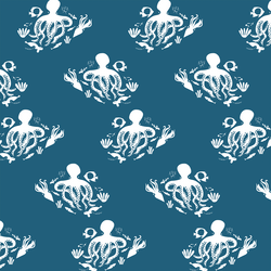 Octopus in Deep Ocean