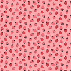Little Strawberries in Pink Frosting
