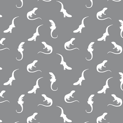 Iguana Silhouette in Smoke