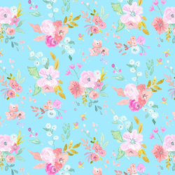 May Flowers in Forget Me Not Blue