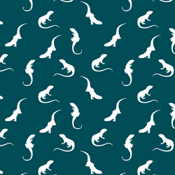 Iguana Silhouette in Juniper