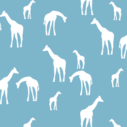 Giraffe Silhouette in Surf