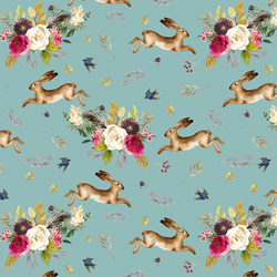 Large Autumn Bunnies in Pool