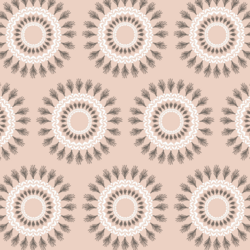 Feather Circle in Shell