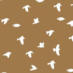 Flock Silhouette in Ochre