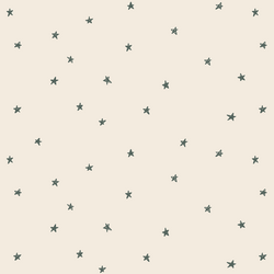 Celestial Stars in Dark Duck Green on Egret
