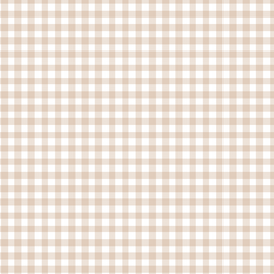 Gingham Check in Natural Tan