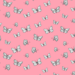 Butterflies in Rose Pink