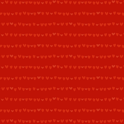 Striped Hearts in Red