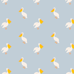 Pelican in Light Periwinkle
