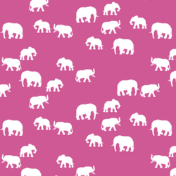 Elephant Silhouette in Petunia