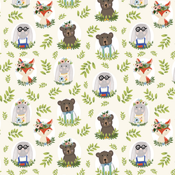 Woodland Characters in Ivory