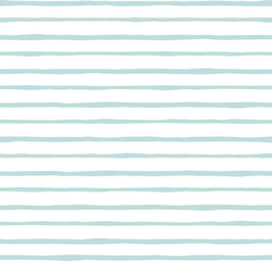 Artisan Stripe in Glacier Blue on White