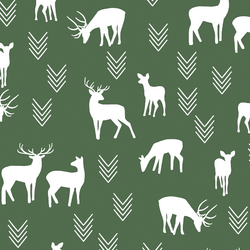 Deer Silhouette in Kale