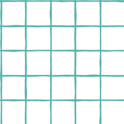 Windowpane in Seafoam on White