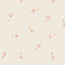 Cupid's Arrow in Ballet Pink on Egret