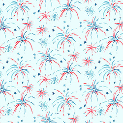 Fireworks in Air Blue