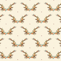 Small Meadow Horns in Ivory