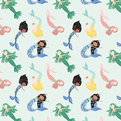 Small Mermaids in Aqua Sea