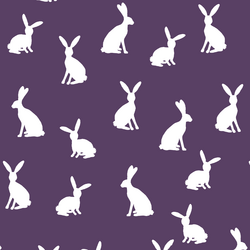 Cottontail Silhouette in Aubergine