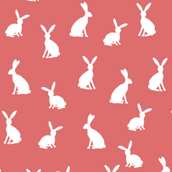 Cottontail Silhouette in Poppy