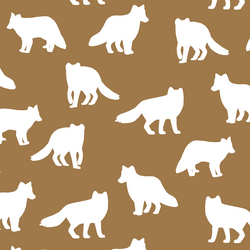 Fox Silhouette in Ochre