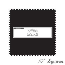 Cotton Couture 10" Square Pack in Black