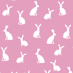 Cottontail Silhouette in Begonia