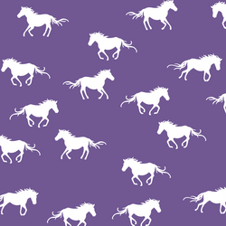 Horse Silhouette in Ultra Violet