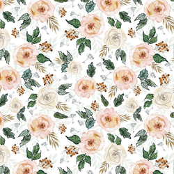 Frosted Floral in Snow White