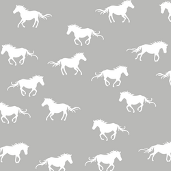 Horse Silhouette in Pebble