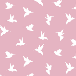 Hummingbird Silhouette in Carnation