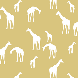 Giraffe Silhouette in Honey