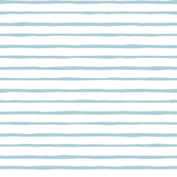 Artisan Stripe in Powder Blue on White