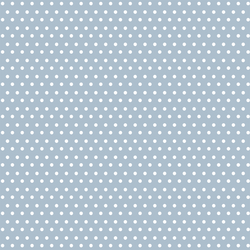 Winter Dot in White on Cashmere Blue