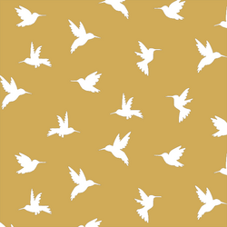 Hummingbird Silhouette in Straw