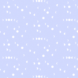 Waning Moon in Periwinkle